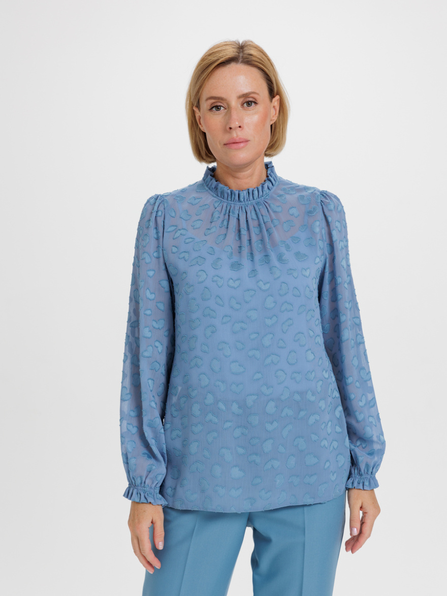 Блузка 2.7.3-854-4 (сердца голубые) (ELNY) 0