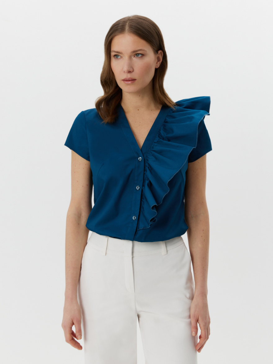 Блузка 2.7.3-867-5 (сине-зеленый атлантический) (ELNY) 0