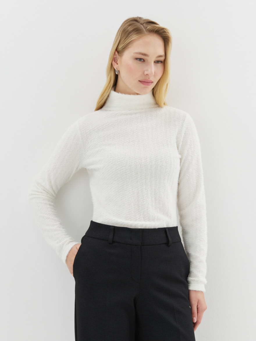 Джемпер 4.6.1-256-5 (фактурный молочный) (ELNY) 0