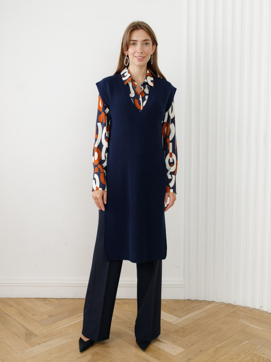 Жилет 3.V.2-407-3 (Темно-синий) (ELNY) 0