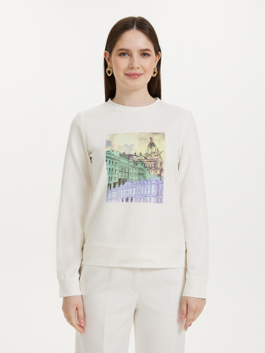 Свитшот 4.61.1-1.1-4 (принт улицы Петербурга  2) (ELNY) 0