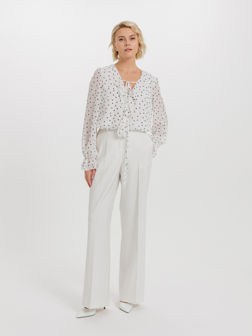 Брюки 2.5.2-258-4 (белый в полоску) (ELNY) 0