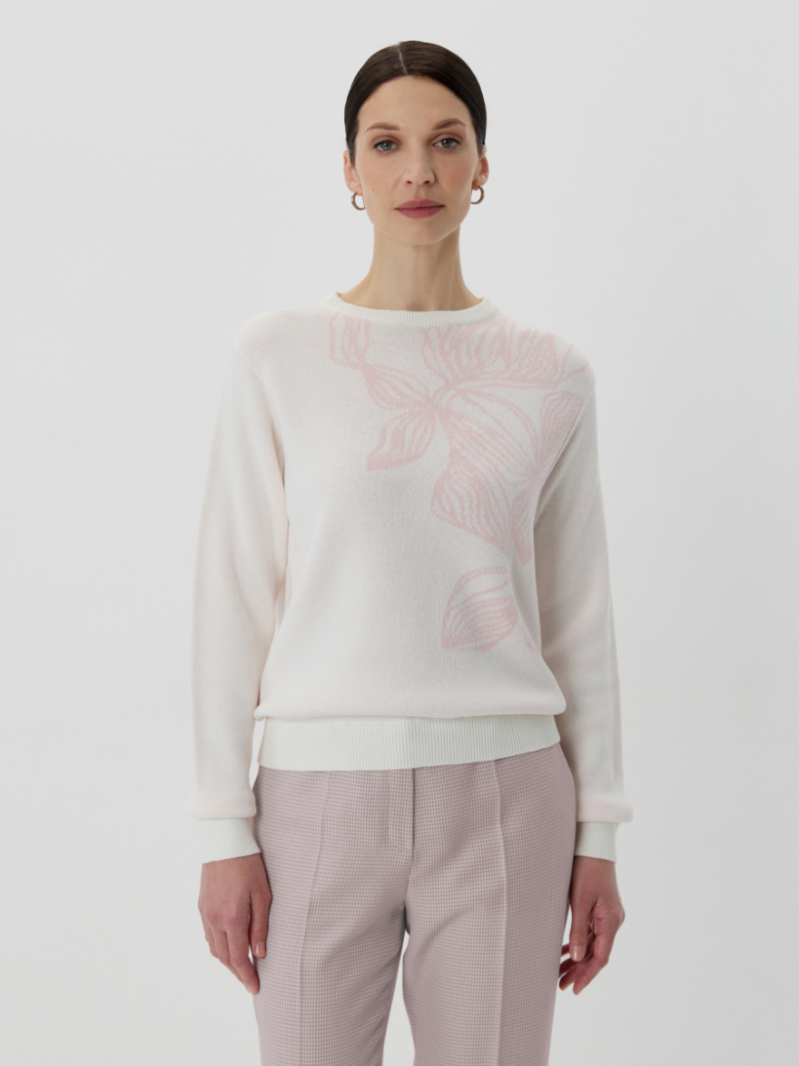 Джемпер 3.DJ.2-215.1-5 (цветочная инкрустация) (ELNY) 0