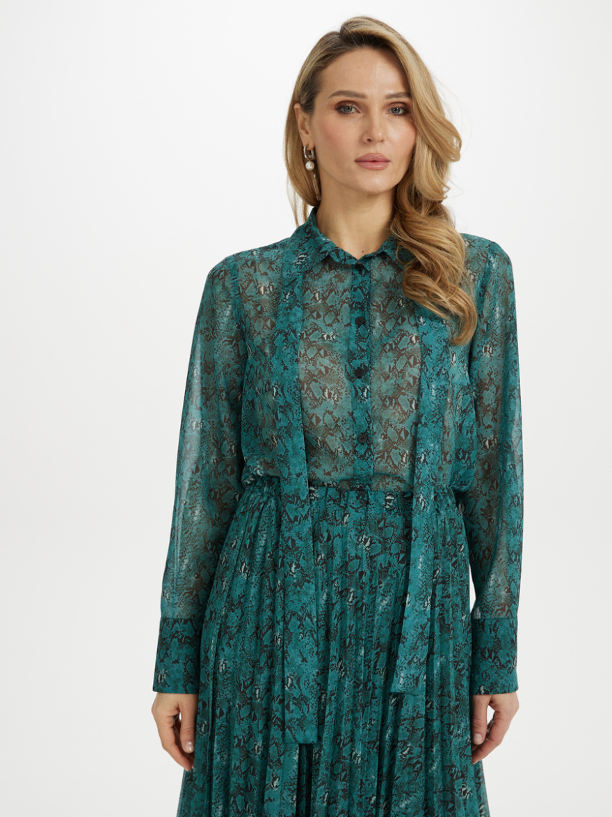 Рубашка 2.73.1-833.1-4 (изумрудный питон) (ELNY) 0