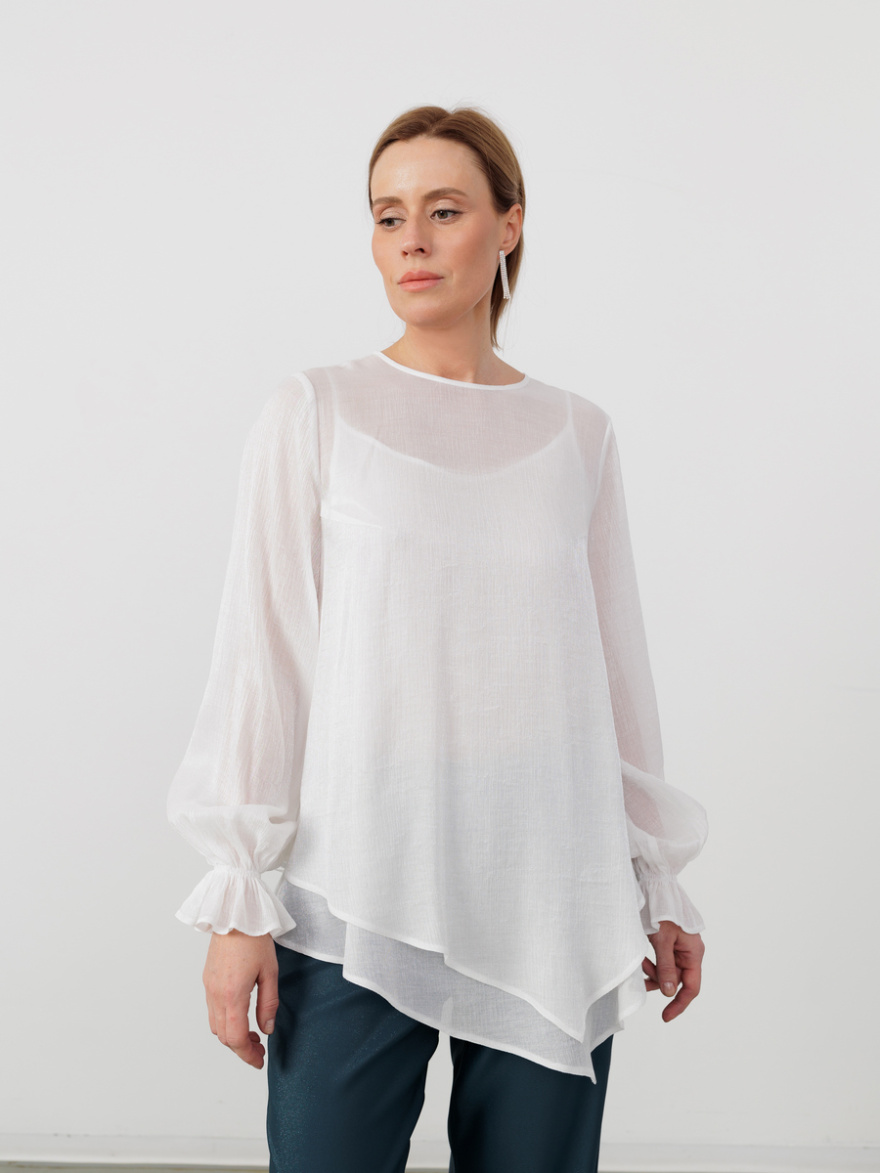 Блузка 2.7.2-845-3 (снежный  люрекс) (ELNY) 0