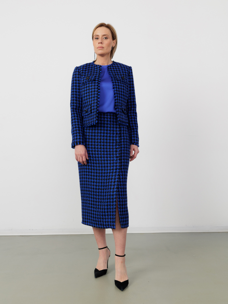 Юбка 2.4.1-811-3 (черный с синим) (ELNY) 0