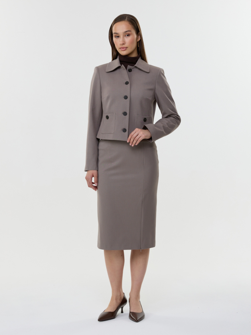 Юбка 2.4.4-829-4 (тауп) (ELNY) 0