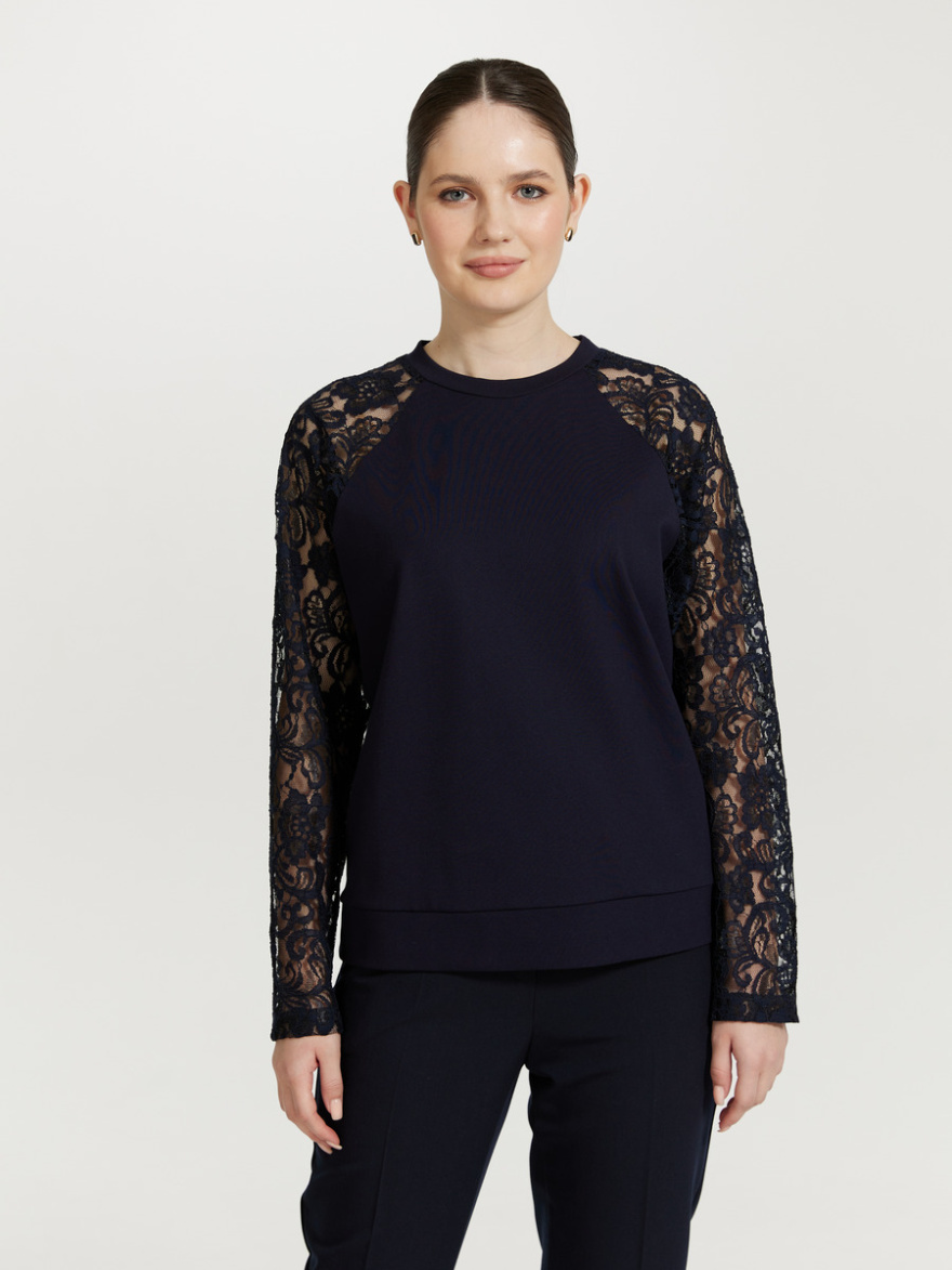 Свитшот 4.61.1-262-4 (синее кружево) (ELNY) 0