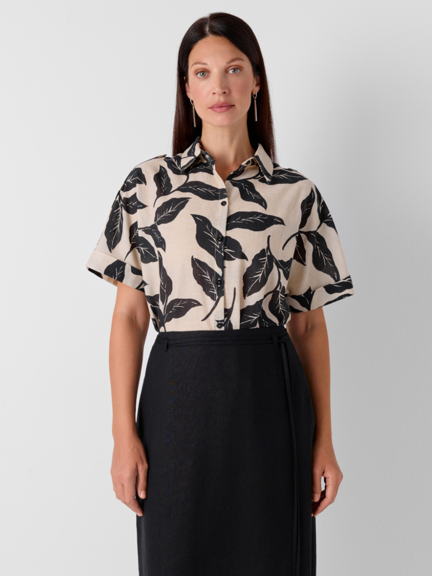 Рубашка 2.73.1-888-5 (тени листьев) (ELNY) 0