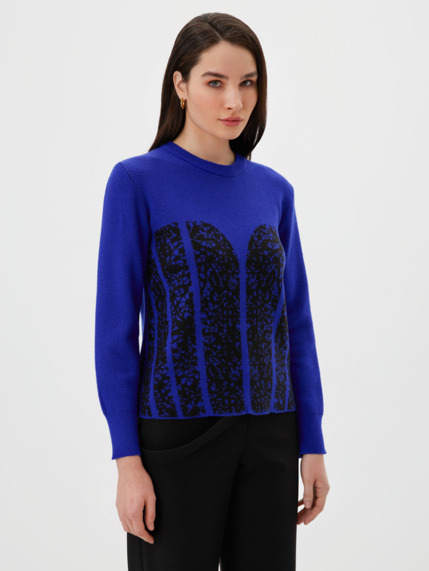 Джемпер 3.DJ.2-160-3 (Ярко-синий) (ELNY) 0