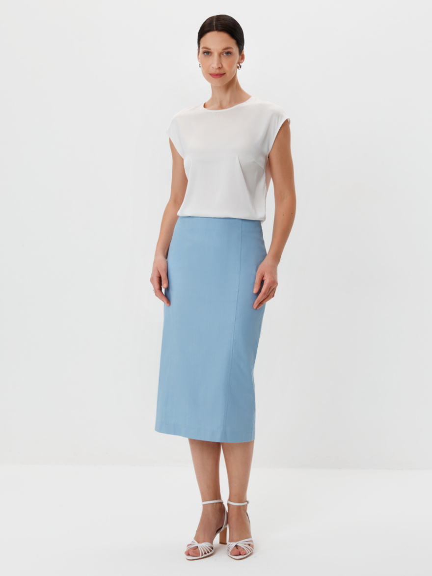 Юбка 2.4.4-827.1-5 (голубой деним) (ELNY) 0