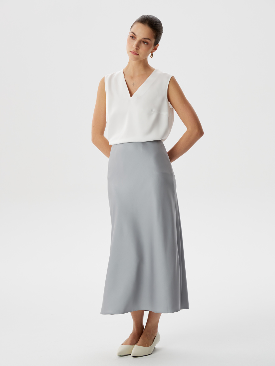 Юбка 2.4.3-854-5 (шелковистый серый) (ELNY) 0