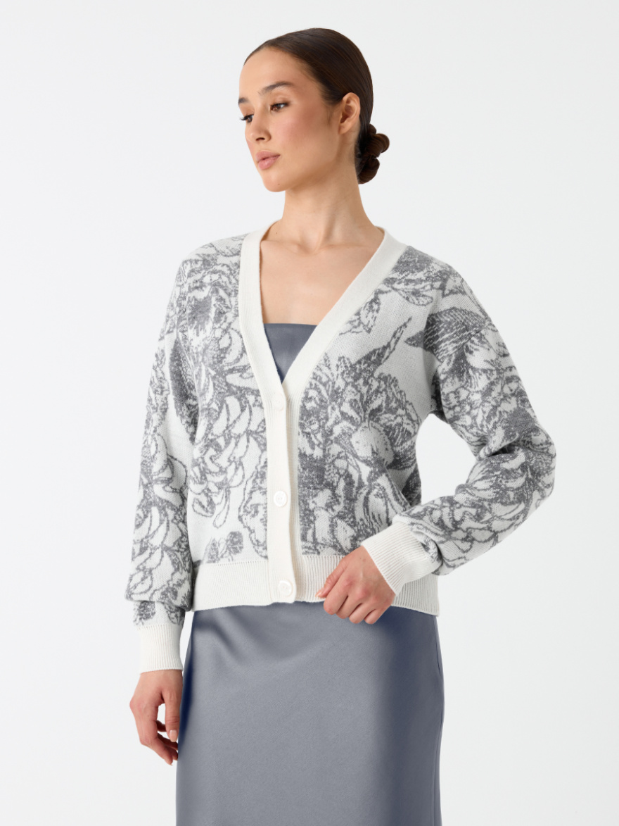 Кардиган 3.C.2-515-4 (светло-серый) (ELNY) 0