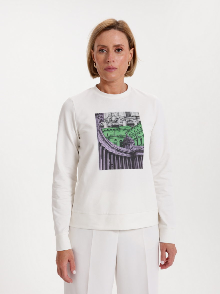 Свитшот 4.61.1-1.1-4 (принт улицы Петербурга) (ELNY) 0