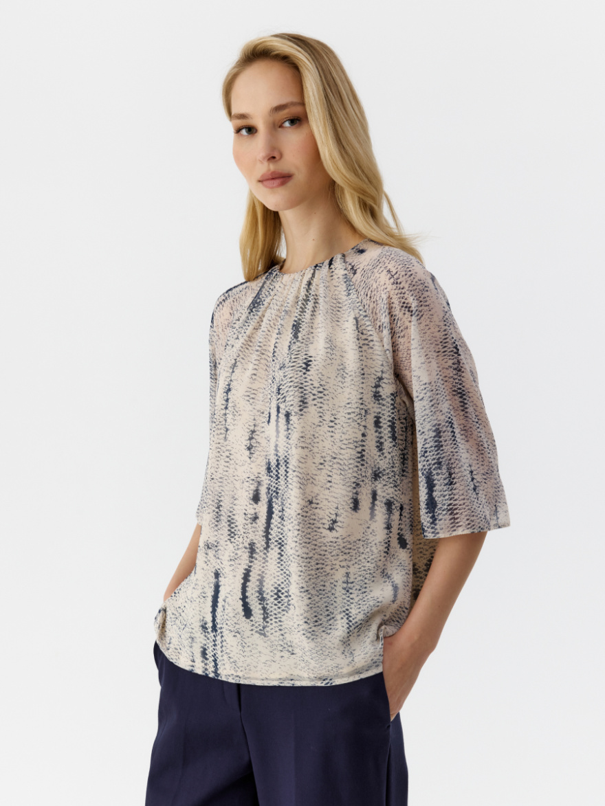 Топ 2.71.3-404-6 (чернично-кремовый) (ELNY) 0