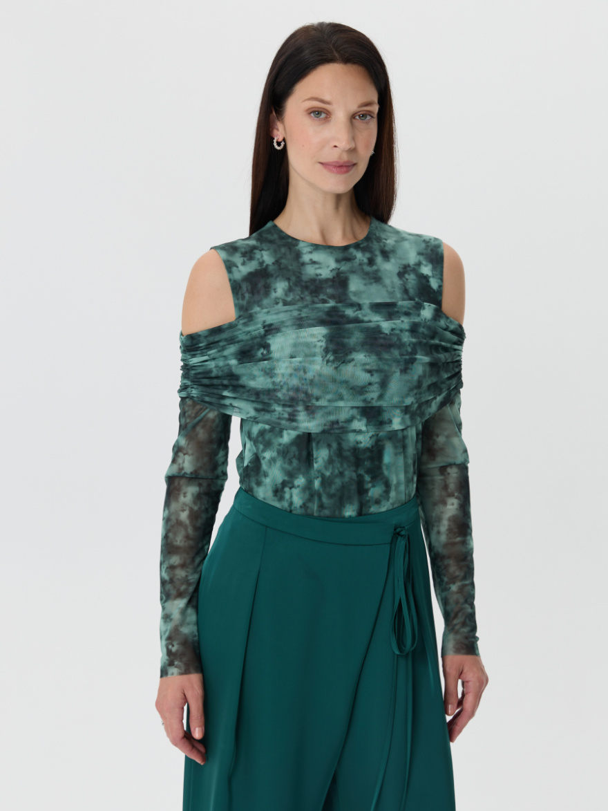 Джемпер 4.6.1-266-4 (изумрудные переливы) (ELNY) 0