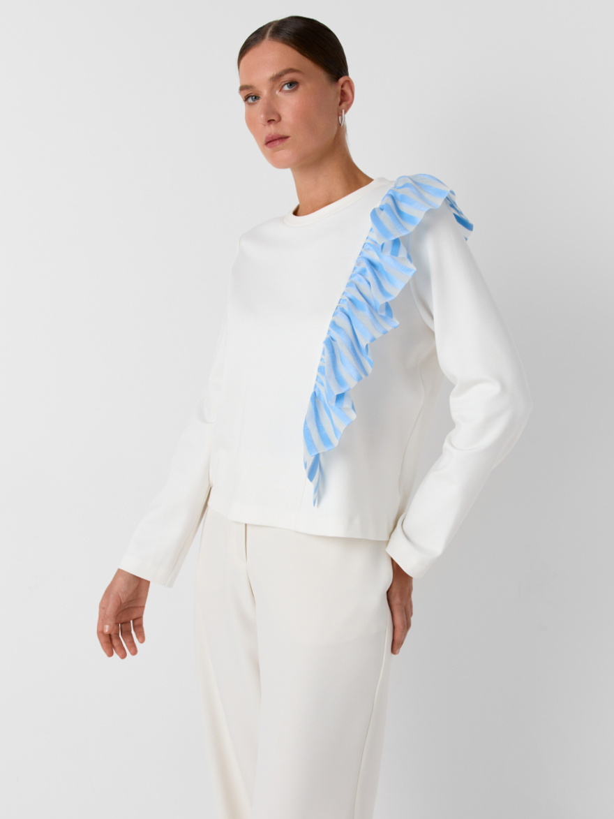 Свитшот 4.61.1-261-5 (небесная полоска) (ELNY) 0