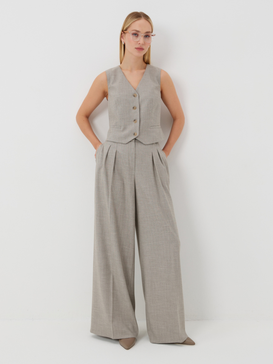 Брюки 2.5.2-281-5 (твид ёлочка) (ELNY) 0