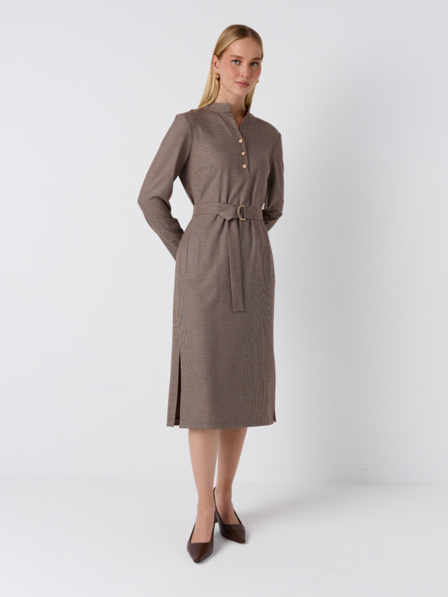 Платье 2.1.2-938-4 (шоколад мелкая лапка) (ELNY) 0