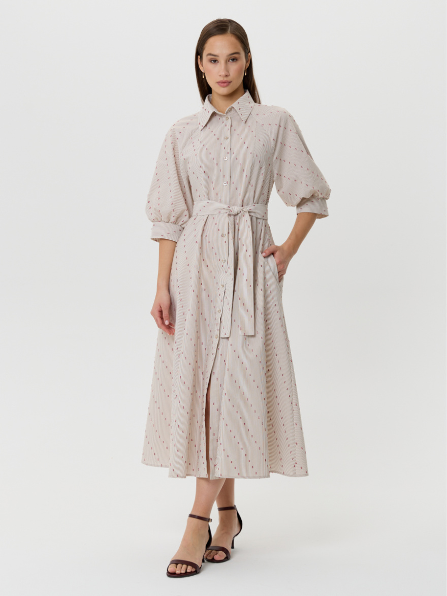 Платье 2.1.1-658-5 (бежевая полоска) (ELNY) 0