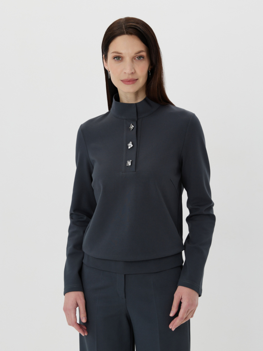 Джемпер 4.6.2-274-5 (табачно-зеленый) (ELNY) 0