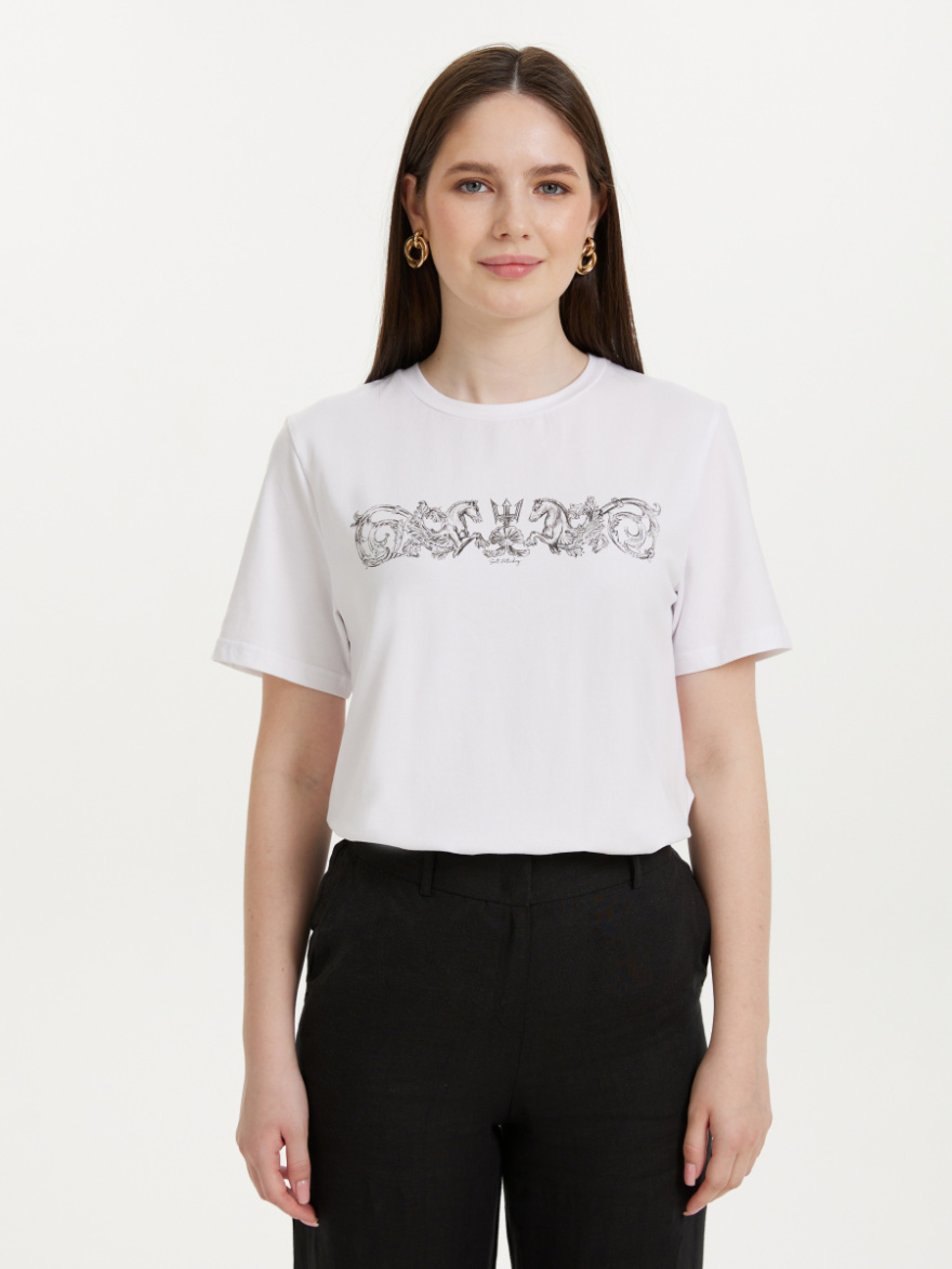 Джемпер 4.6.2-219-4 (принт Литейный мост) (ELNY) 0