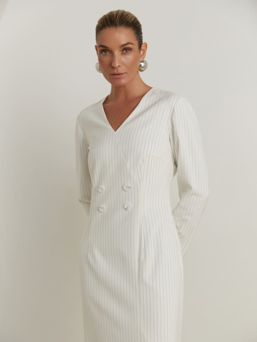 Платье 2.1.1-946-4 (белый в полоску) (ELNY) 0