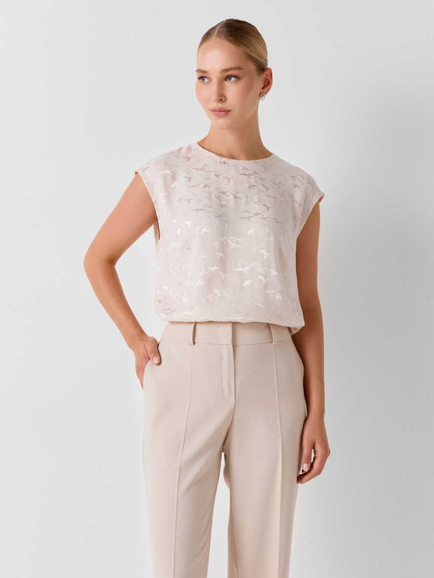 Топ 2.71.3-355-5 (жаккард птицы) (ELNY) 0