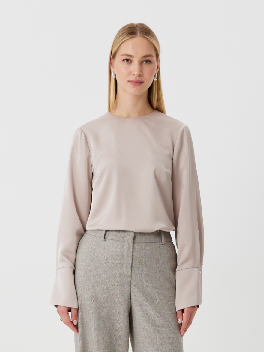 Блузка 2.7.3-876-5 (бежево-серый) (ELNY) 0