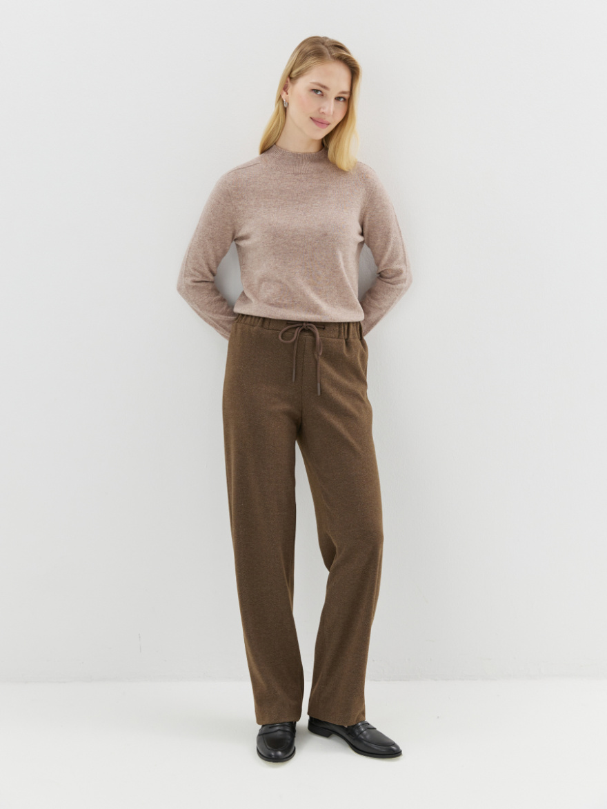 Брюки 4.5.2-270.2-5 (елочка какао) (ELNY) 0