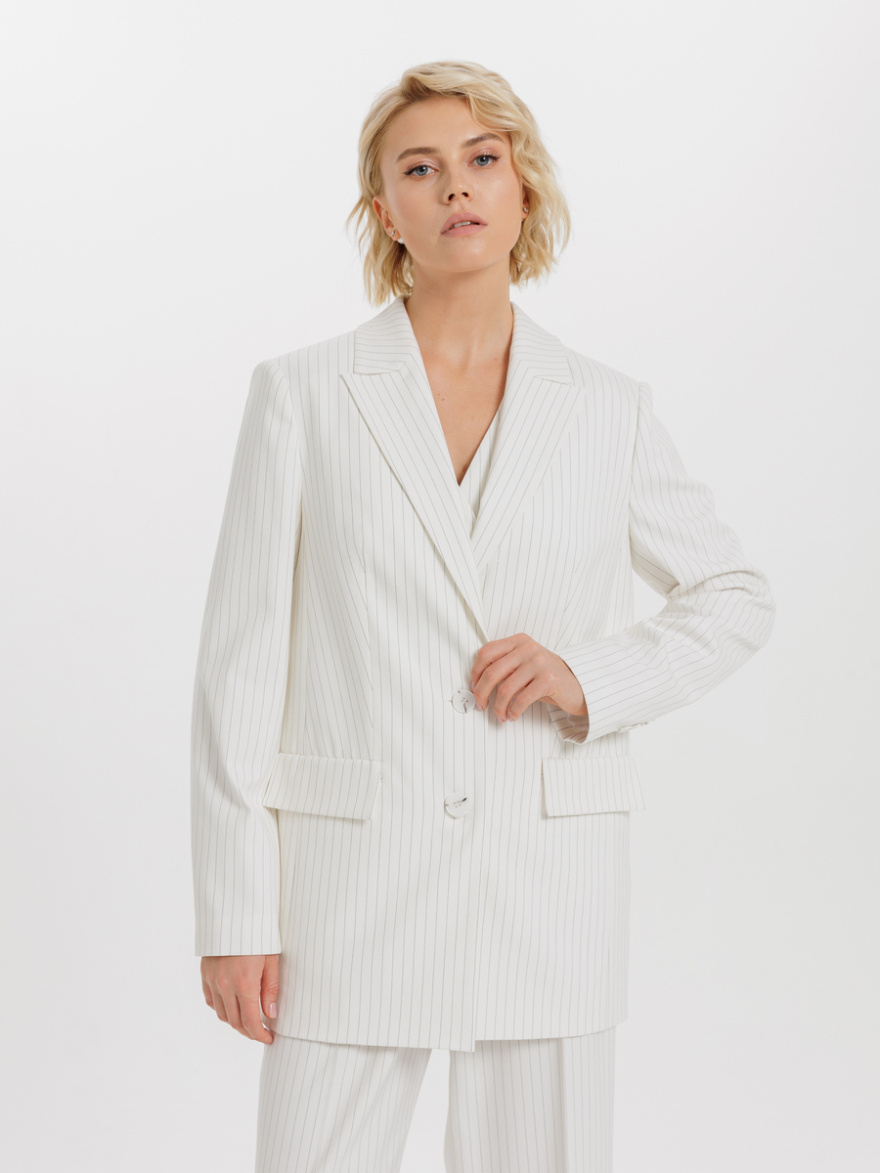 Жакет 2.3.3-860-4 (белый в полоску) (ELNY) 0