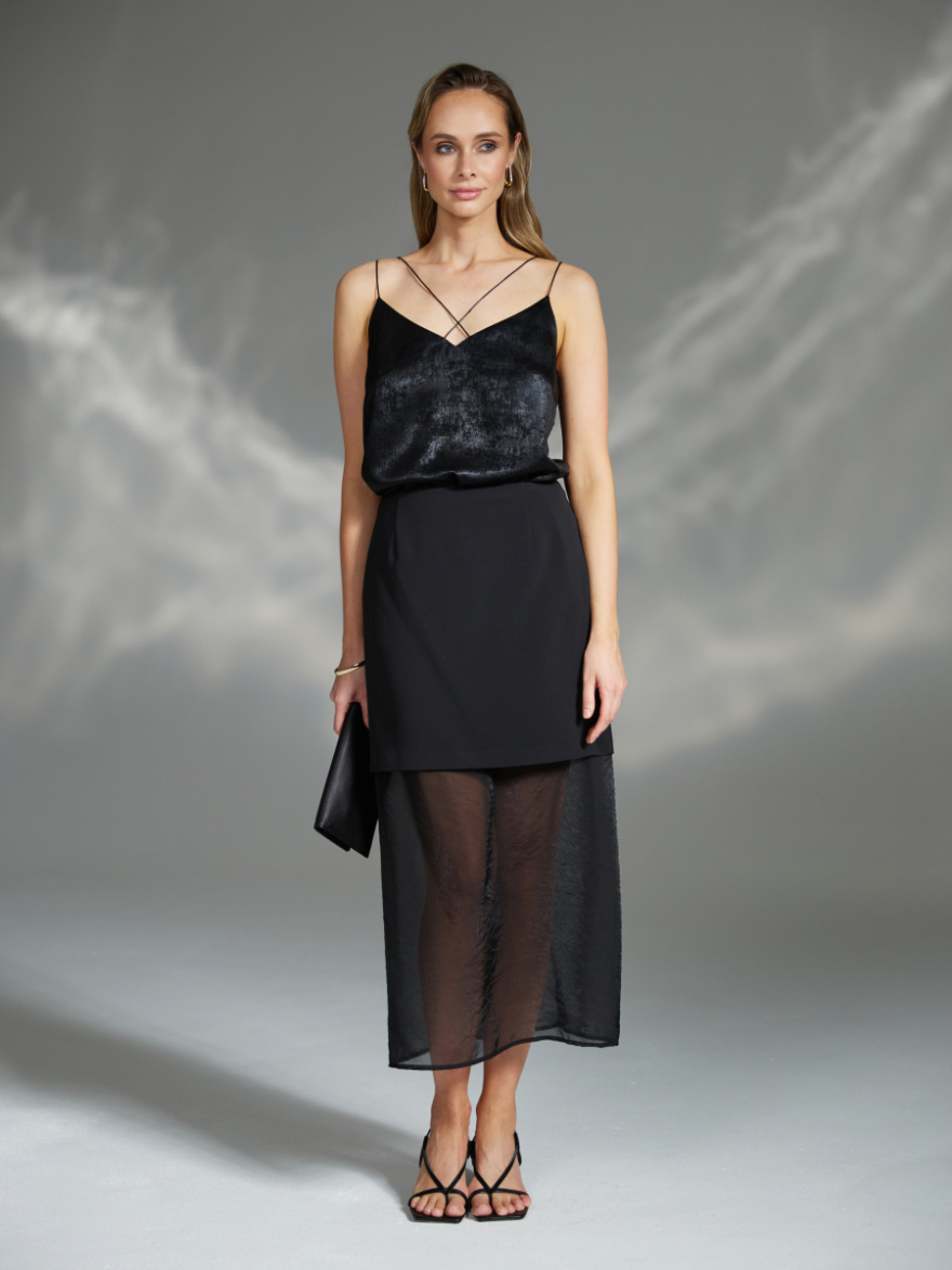 Юбка 2.4.4-851-5 (прозрачная ночь) (ELNY) 0