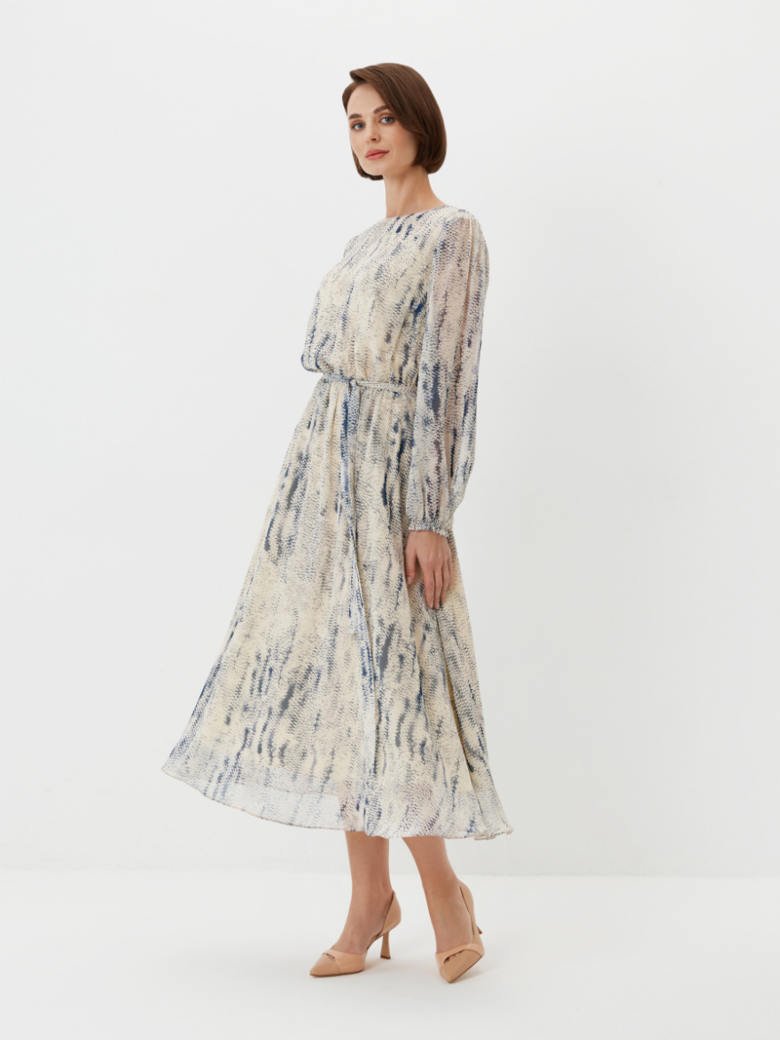 Платье 2.1.1-979-5 (кокосово-синий) (ELNY) 0