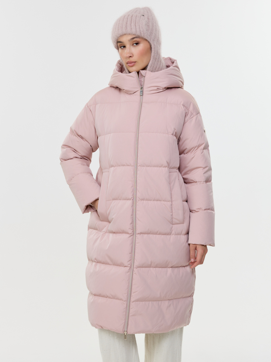 LIDIA/T234-201 Пальто женское на натуральном пуху, светло-розовый 0