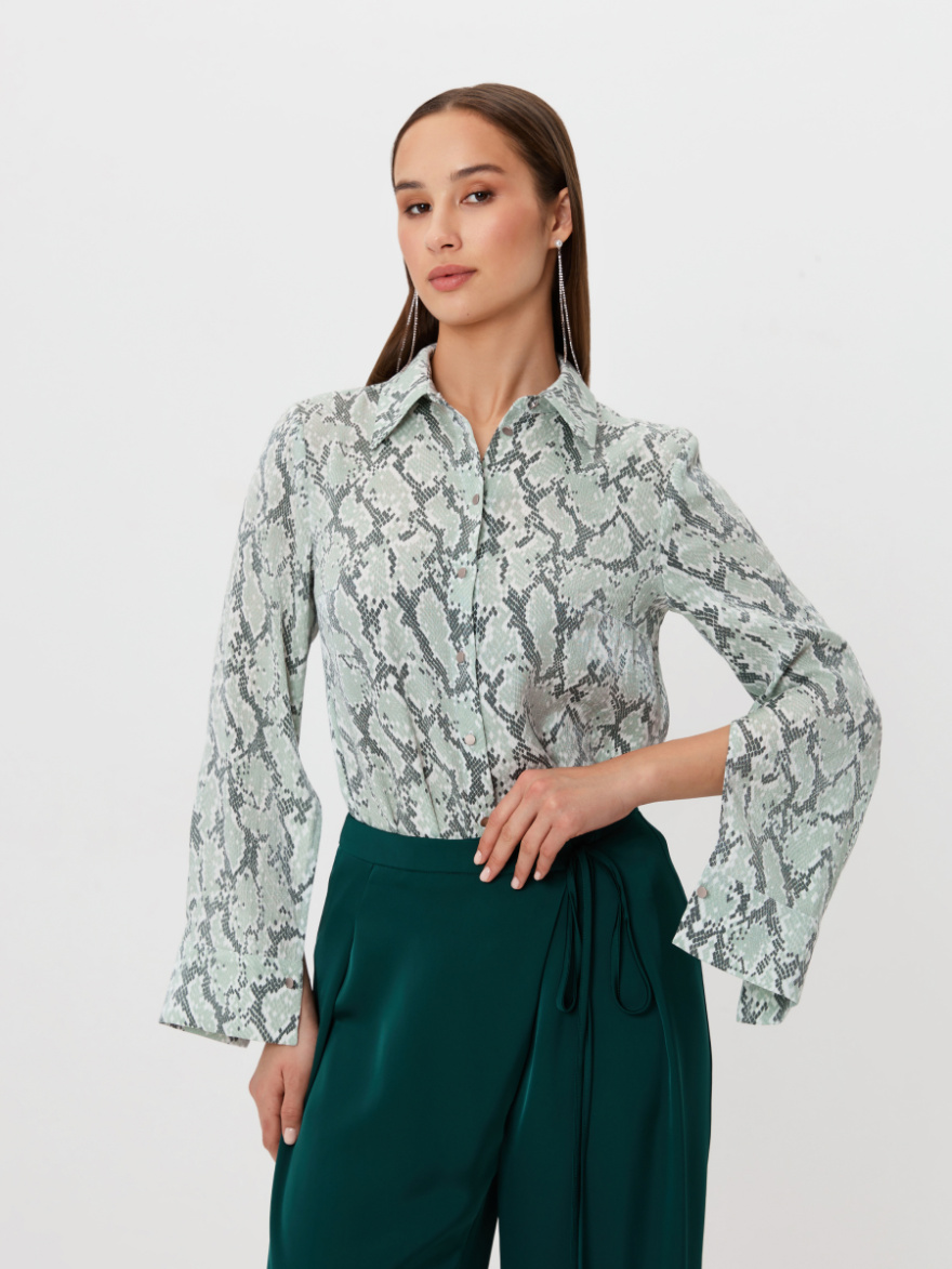 Рубашка 2.73.1-879-4 (принт питон) (ELNY) 0
