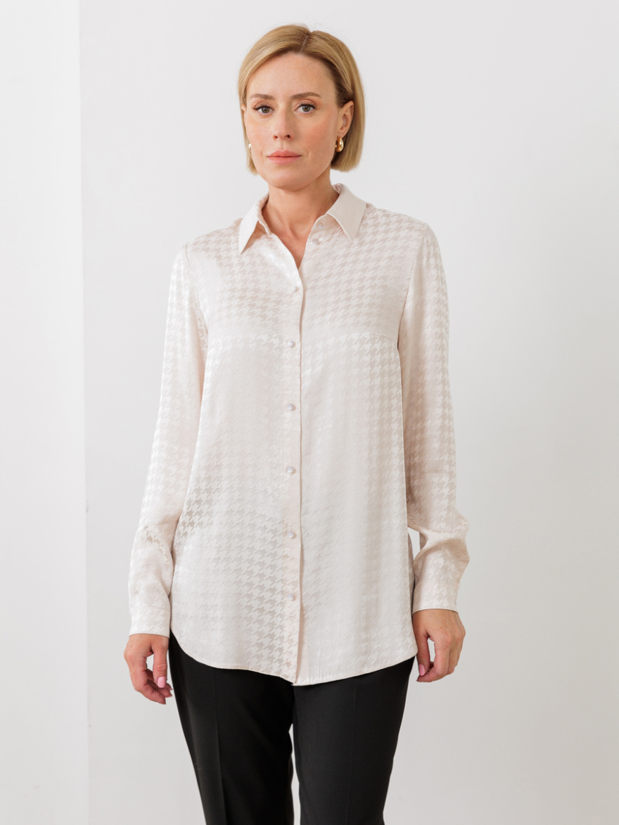 Рубашка 2.73.1-349.1-4 (крем-брюле жаккард лапка) (ELNY) 0