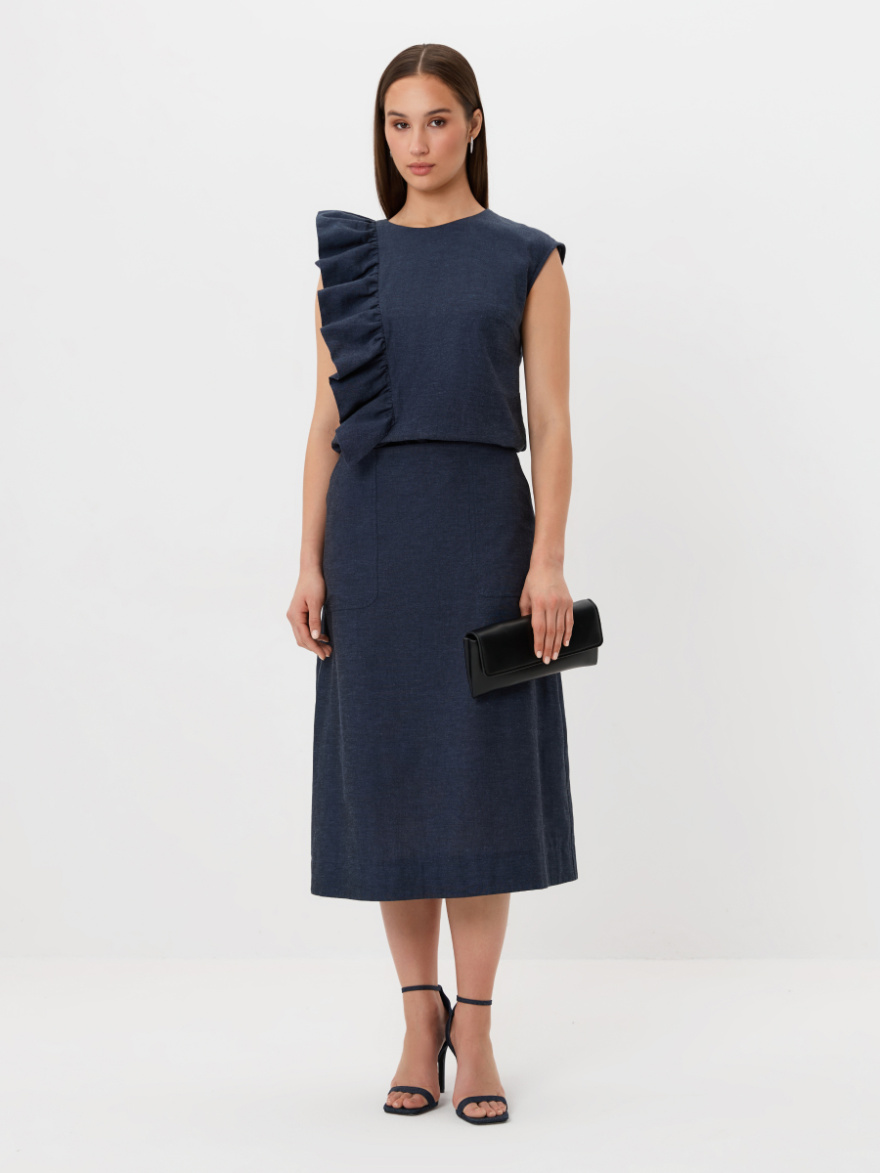 Юбка 2.4.3-847-5 (синий океанический) (ELNY) 0