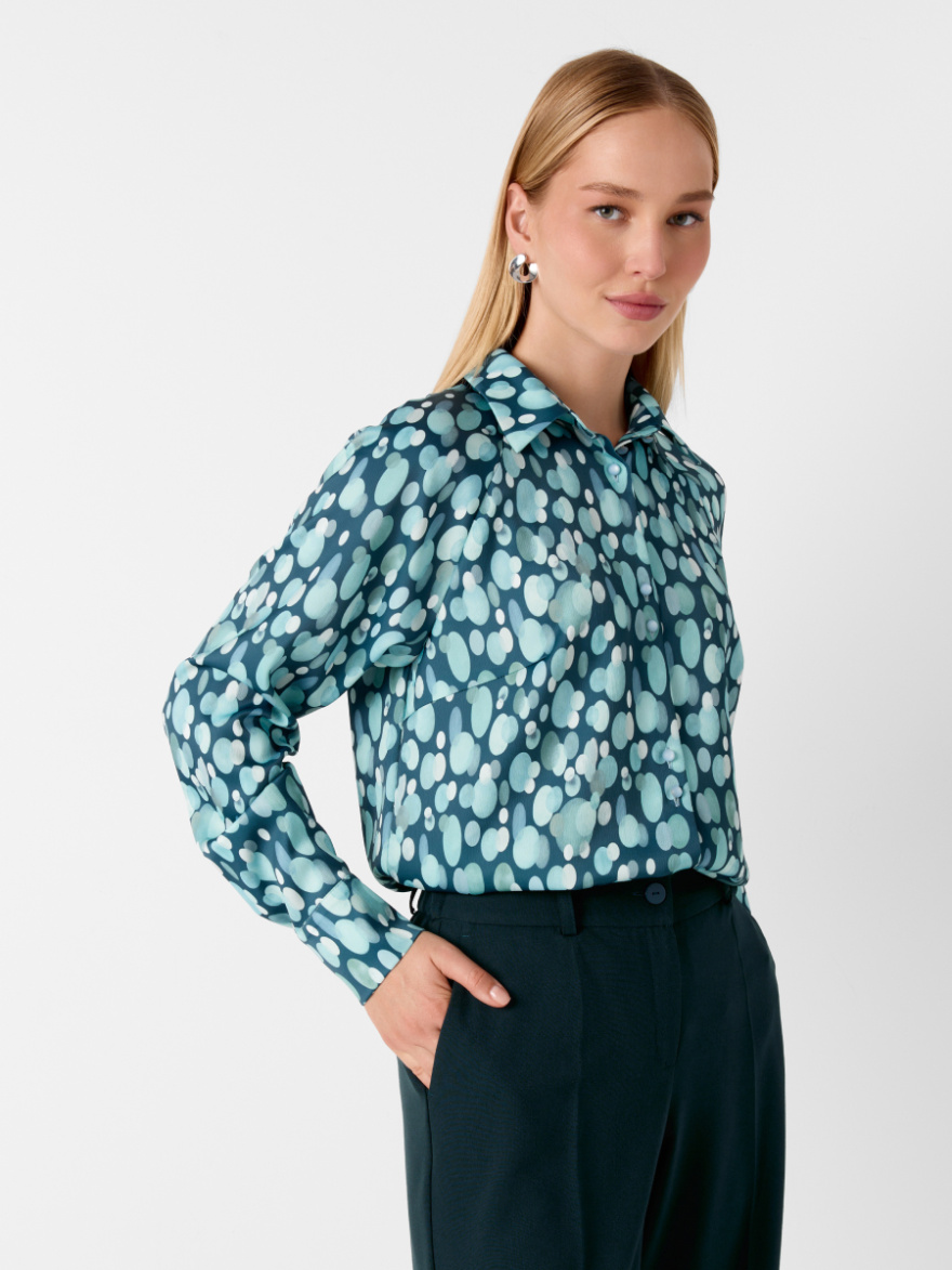 Рубашка 2.73.1-839-5 (принт пузырьки) (ELNY) 0