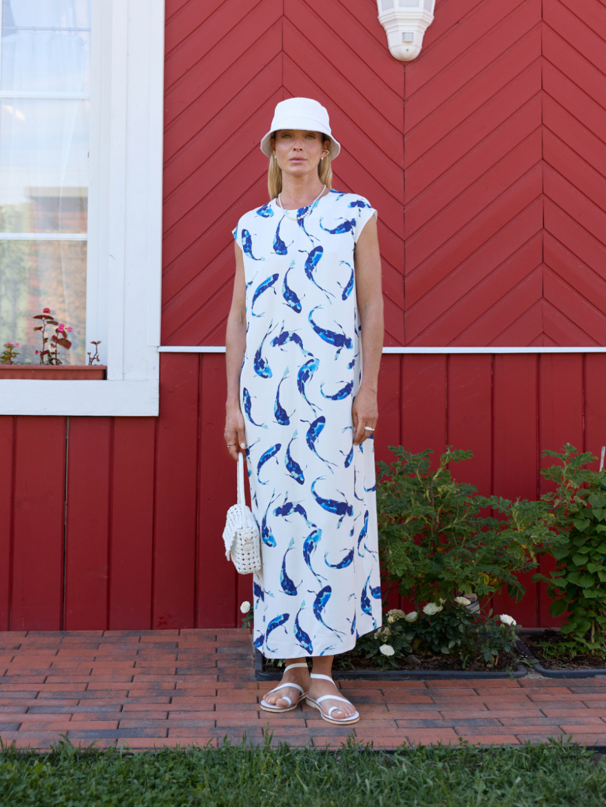 Платье 2.1.2-927-4 (принт рыбки) (ELNY) 0