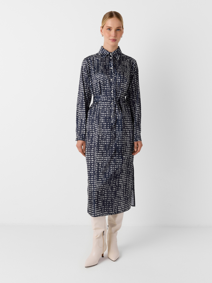 Платье 2.1.2-848-5 (принт сине-белый) (ELNY) 0