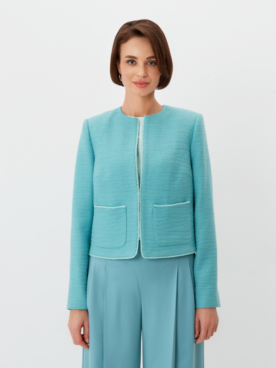Жакет 2.3.3-885-5 (фактурный аквамарин) (ELNY) 0