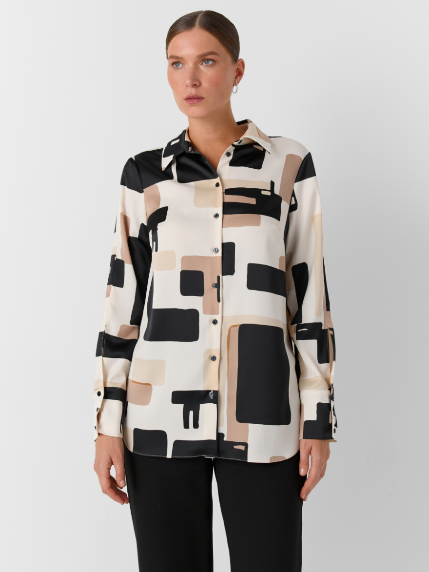 Рубашка 2.73.3-876-4 (принт абстракция) (ELNY) 0