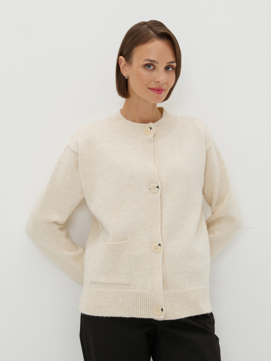 Кардиган 3.C.2-518-5 (Молочно-бежевый) (ELNY) 0