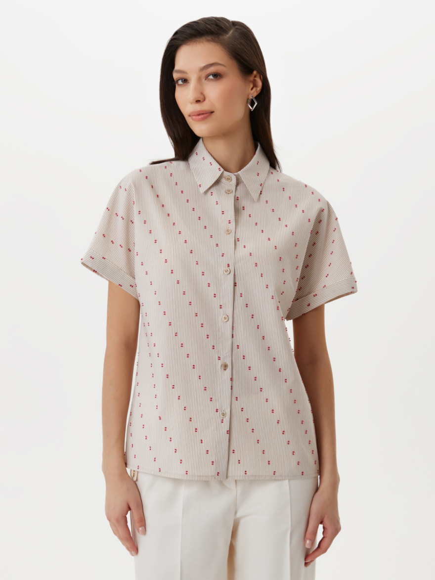 Рубашка 2.73.1-891-5 (бежевая полоска) (ELNY) 0