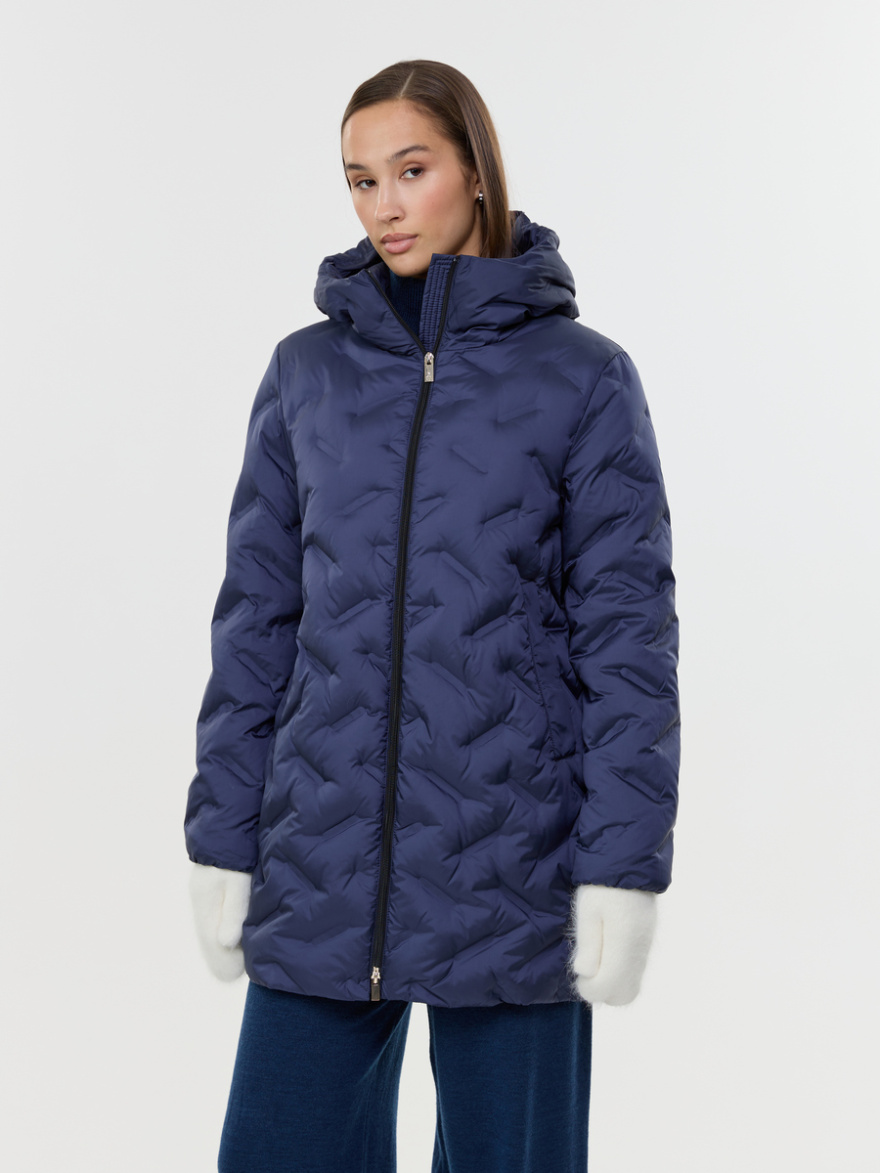 LADA/T224-61 Куртка женская на натуральном пуху, синий 0