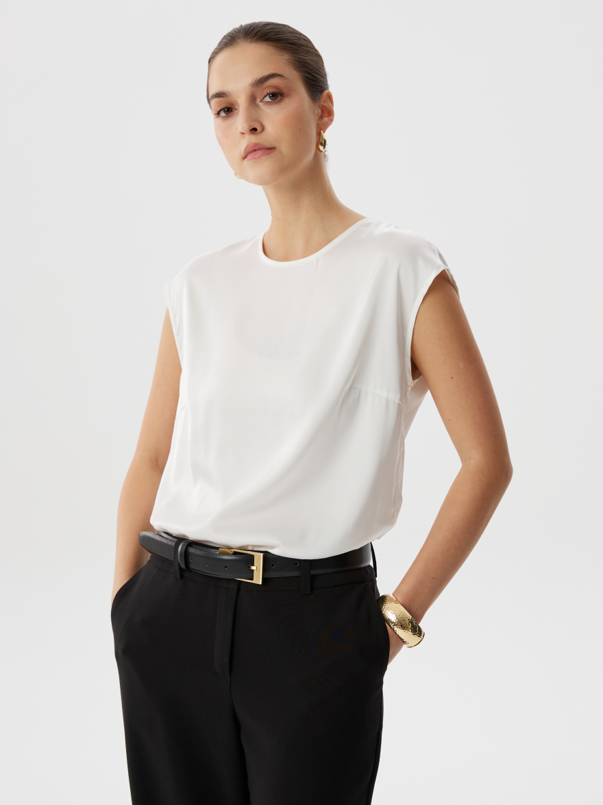 Топ 2.71.3-355-5 (шелковистый молочный) (ELNY) 0