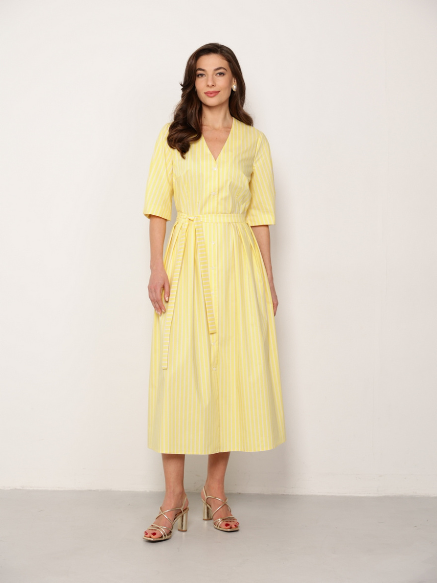 Платье 2.1.3-918-4 (полоска желто-розовая) (ELNY) 0