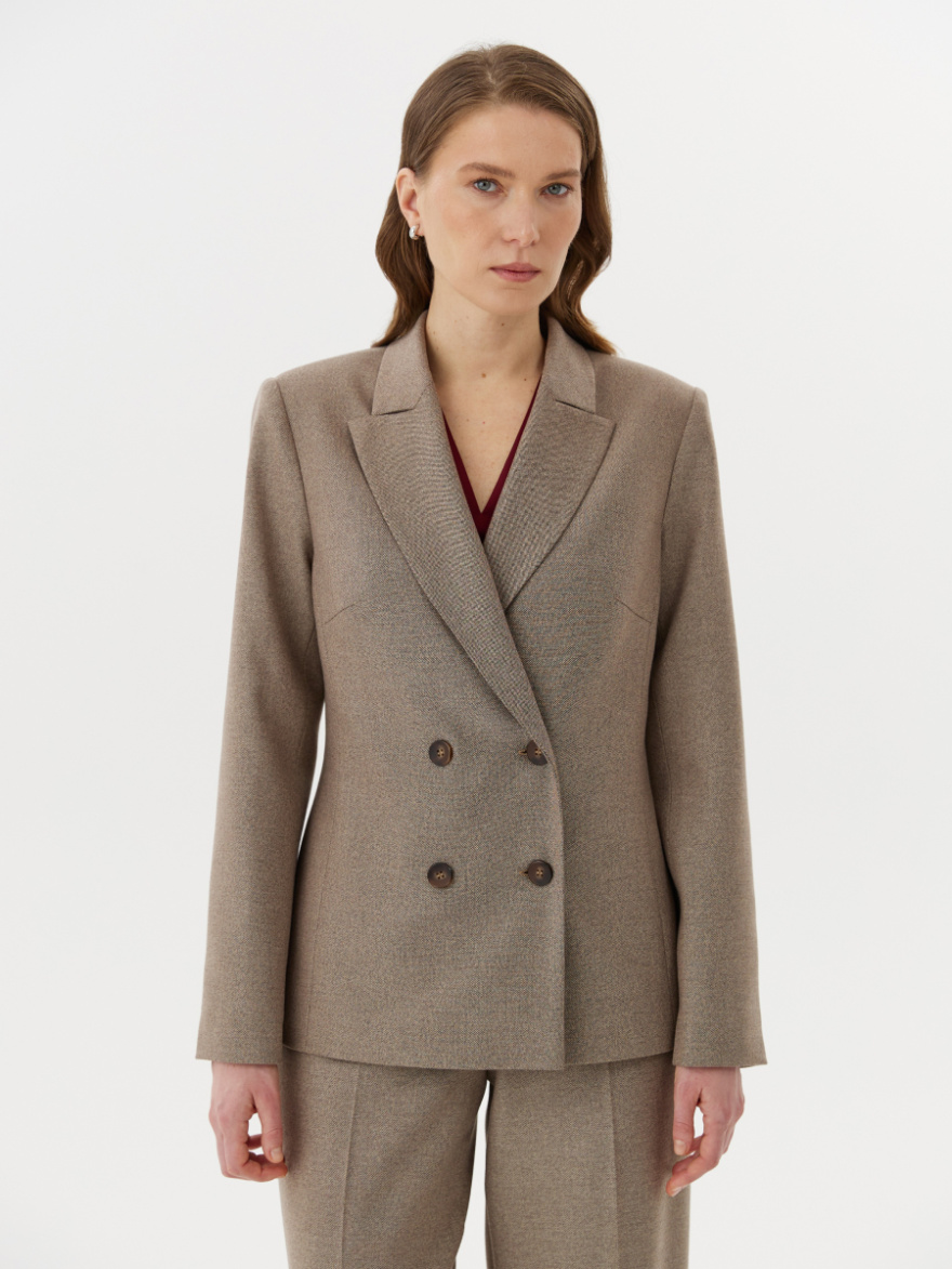 Жакет 2.3.2-920-5 (бежевый твид) (ELNY) 0