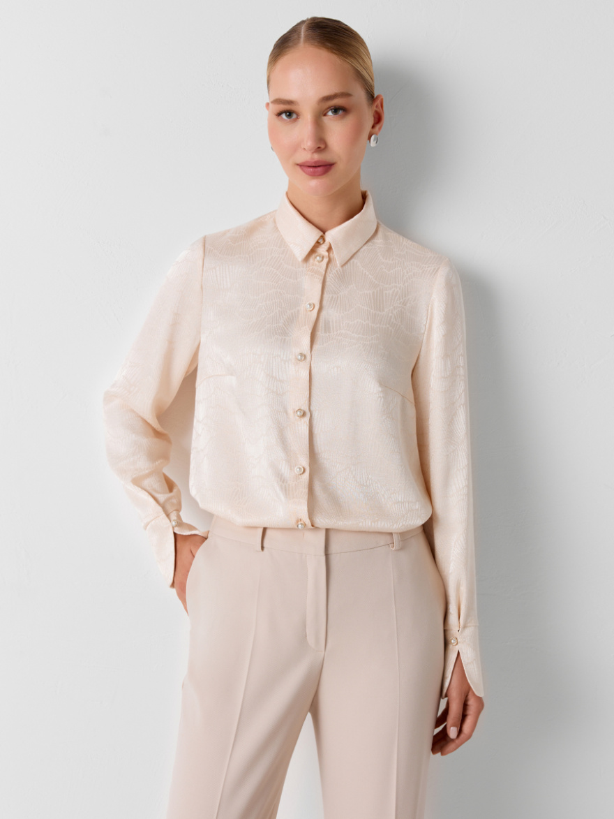 Рубашка 2.73.1-886-5 (сливочный жаккард) (ELNY) 0