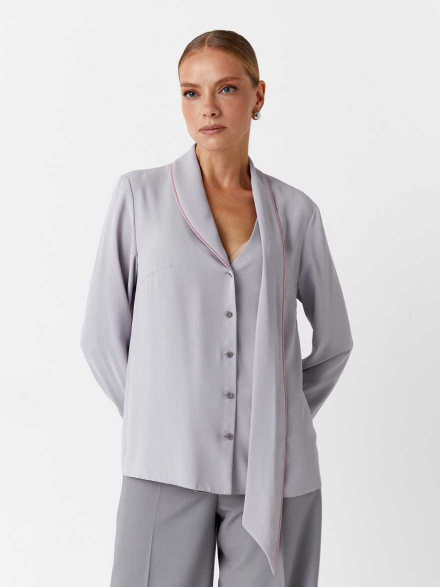 Блузка 2.7.3-894-5 (серо-розовый) (ELNY) 0